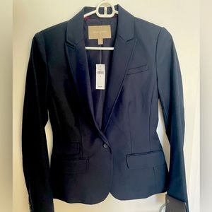NWT banana republic blazer with pockets navy blue